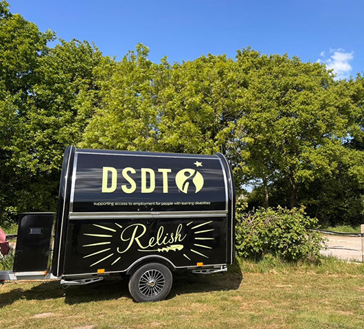 Relish Bagle van at Sussex Uni Campus