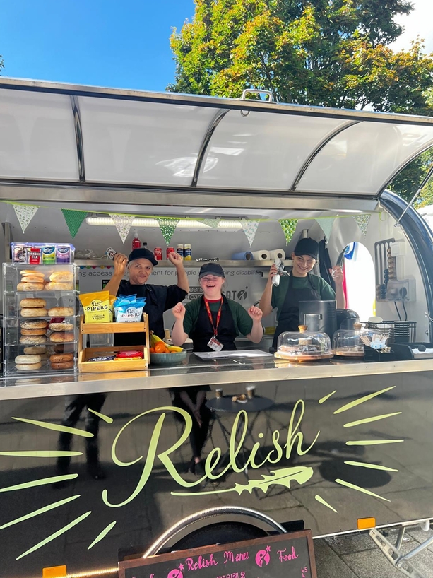 Relish Bagle van at Sussex Uni Campus